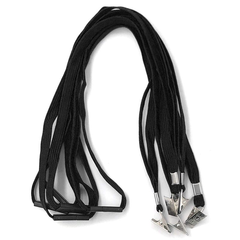 Beebel Black Lanyards 25 Pack Breakaway Lanyard Comfortable Neck Straps Premium Bulk Lanyards Badge Bulldog Clip - Image 5